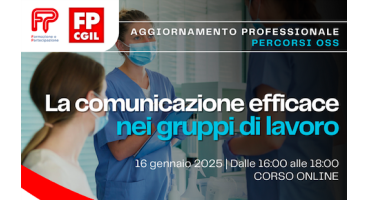 FORMAZIONE GRATUITA PER GLI ISCRITTI: Corso OSS - La comunicazione efficace nei gruppi di lavoro